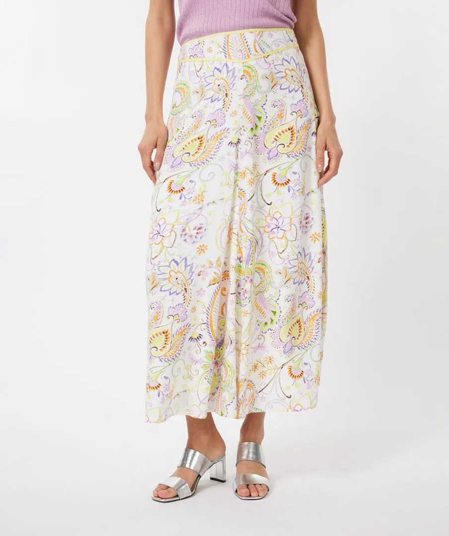 BIBBI BELOVED FLOWER PRINT LONG SKIRT - ESQUALO