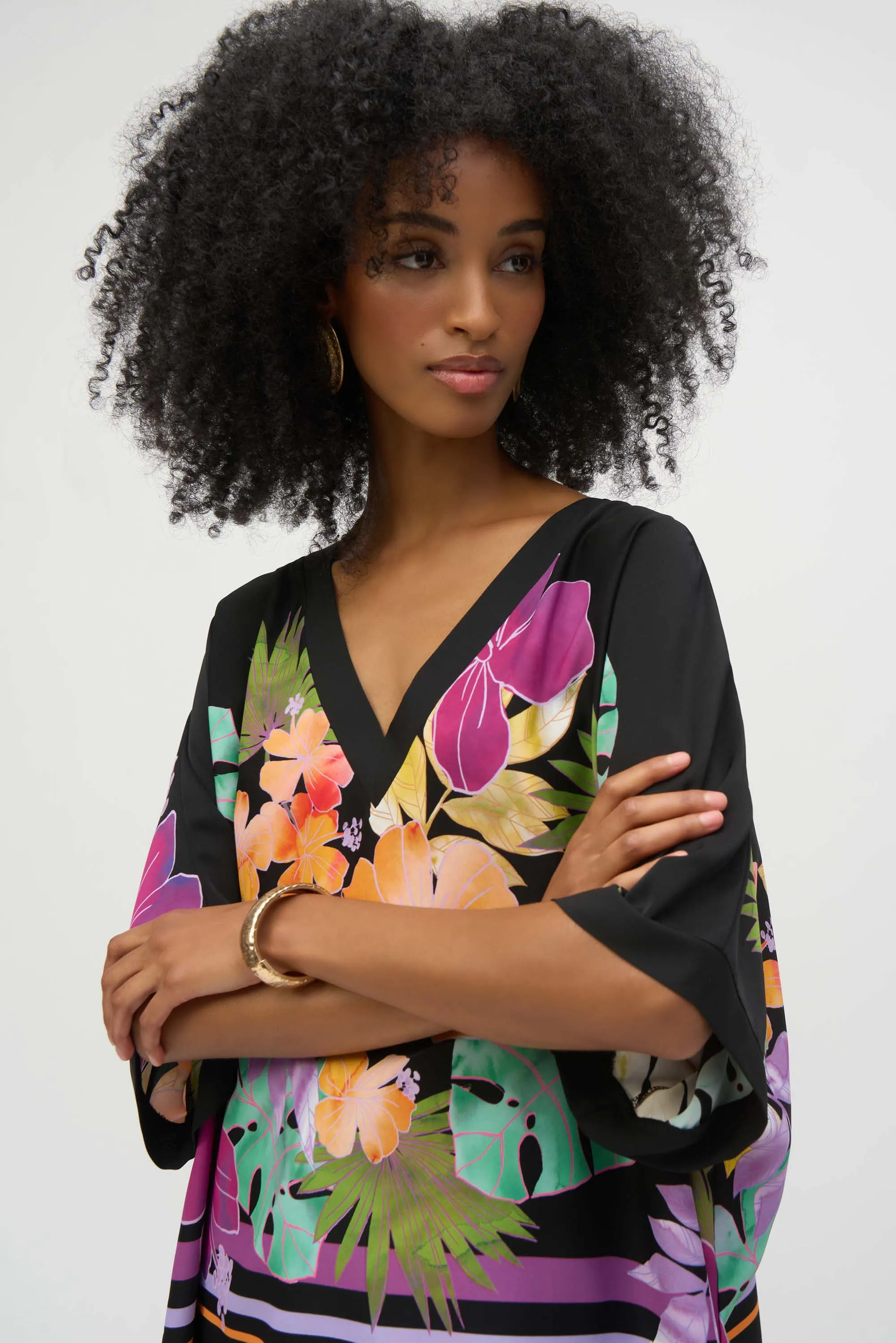 Floral Print Boxy Blouse