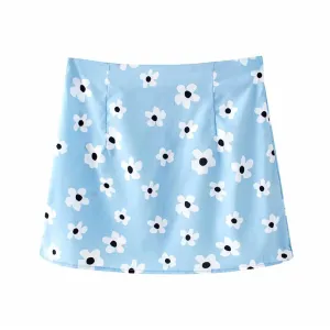 FLORAL PRINT MINI SKIRT