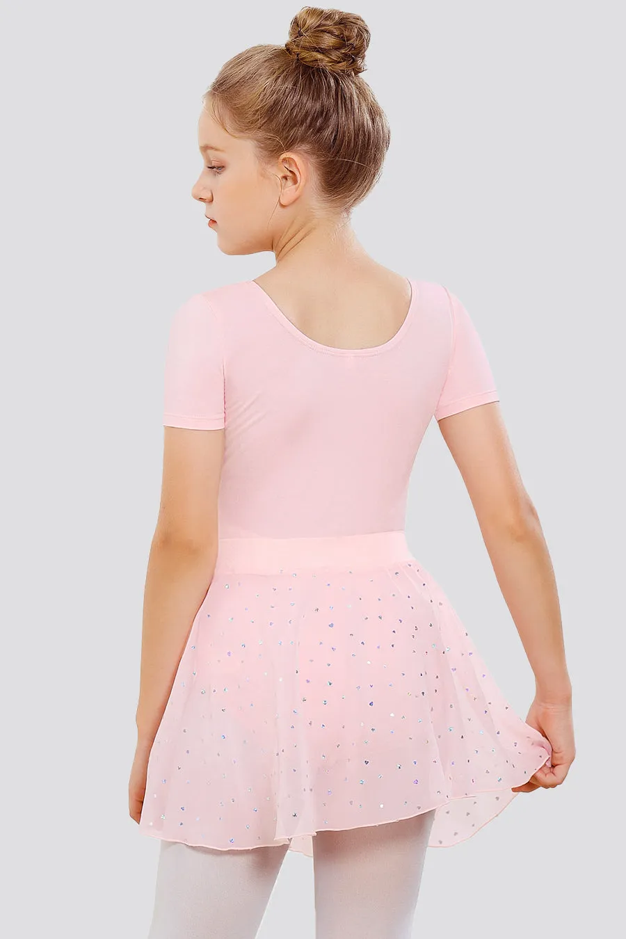 Girls Chiffon Pull-On Wrap Skirt