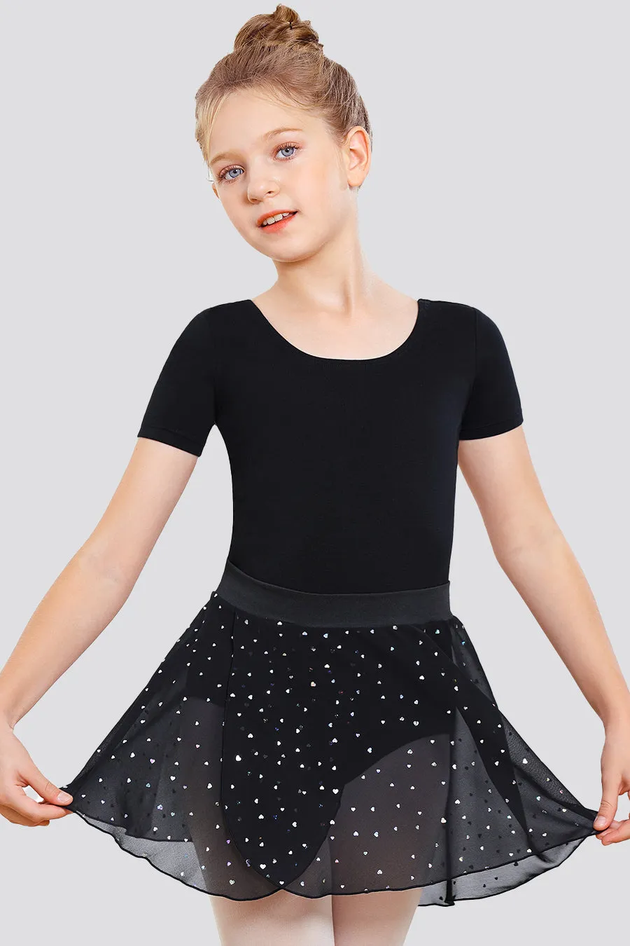 Girls Chiffon Pull-On Wrap Skirt