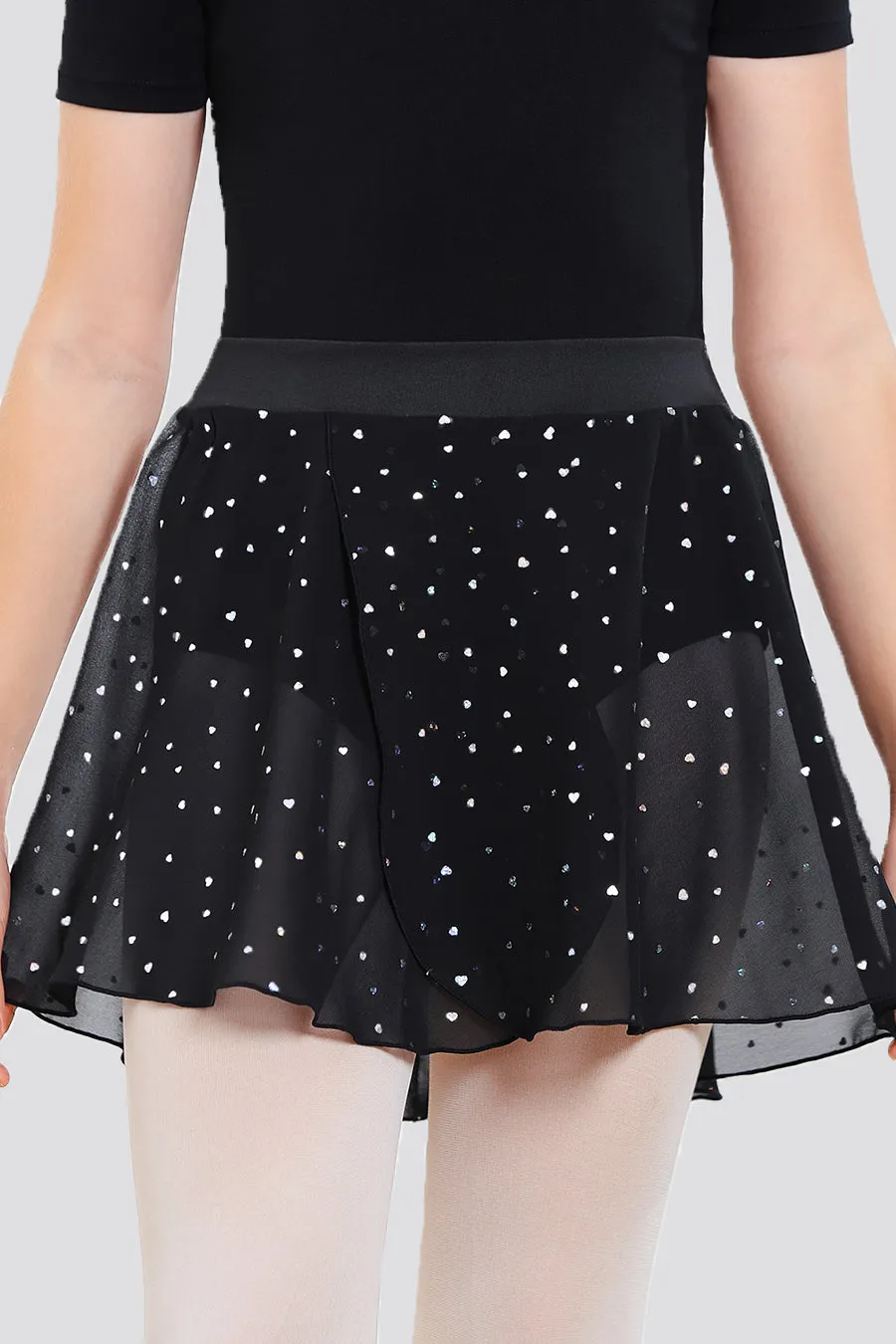 Girls Chiffon Pull-On Wrap Skirt