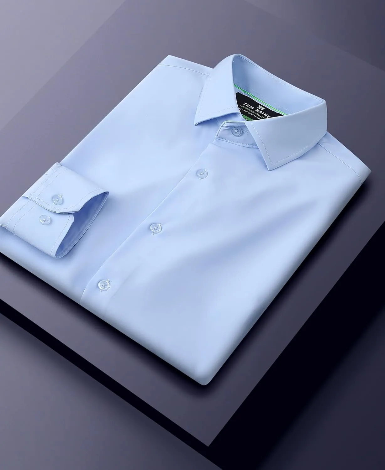 Men's Performance Stretch Long Sleeve Basic Button Down