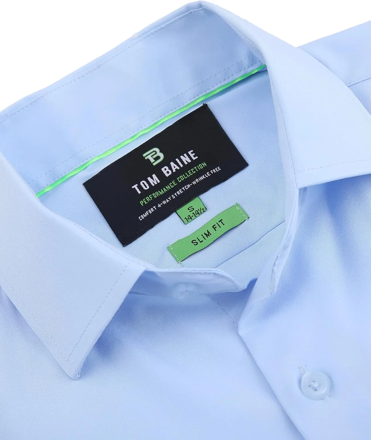 Men's Performance Stretch Long Sleeve Basic Button Down