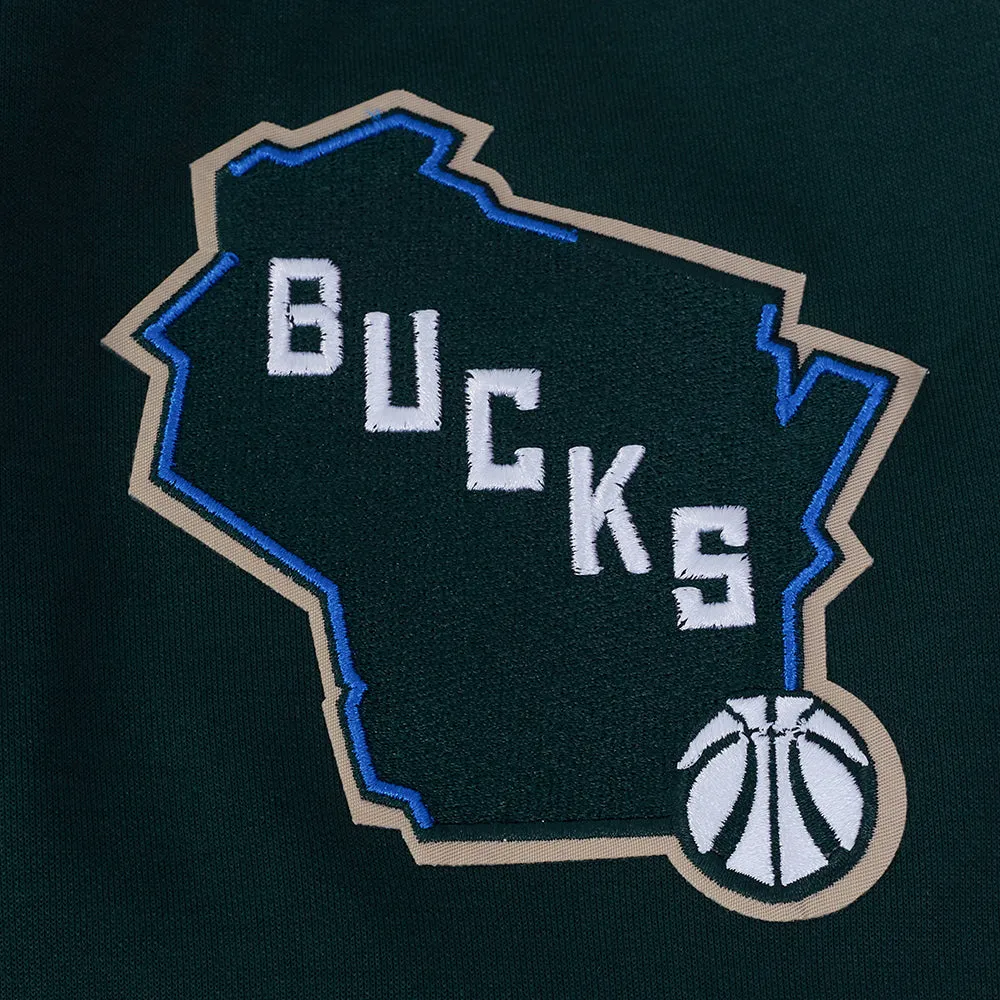 MILWAUKEE BUCKS GIANNIS ANTETOKOUNMPO #34 CLASSIC MEN'S WARM UP JA (FOREST GREEN)