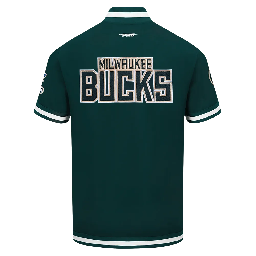 MILWAUKEE BUCKS GIANNIS ANTETOKOUNMPO #34 CLASSIC MEN'S WARM UP JA (FOREST GREEN)