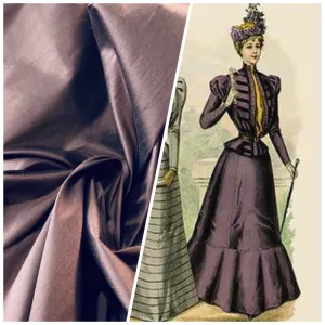 NEW Duchess Mable 100% Silk Dupioni in Mulberry Purple