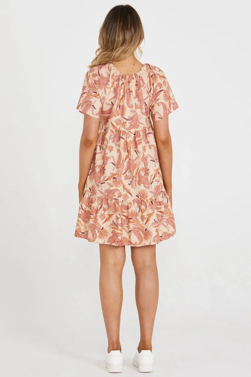 Sass - Clara Mini Tiered Dress - Persian Paisley