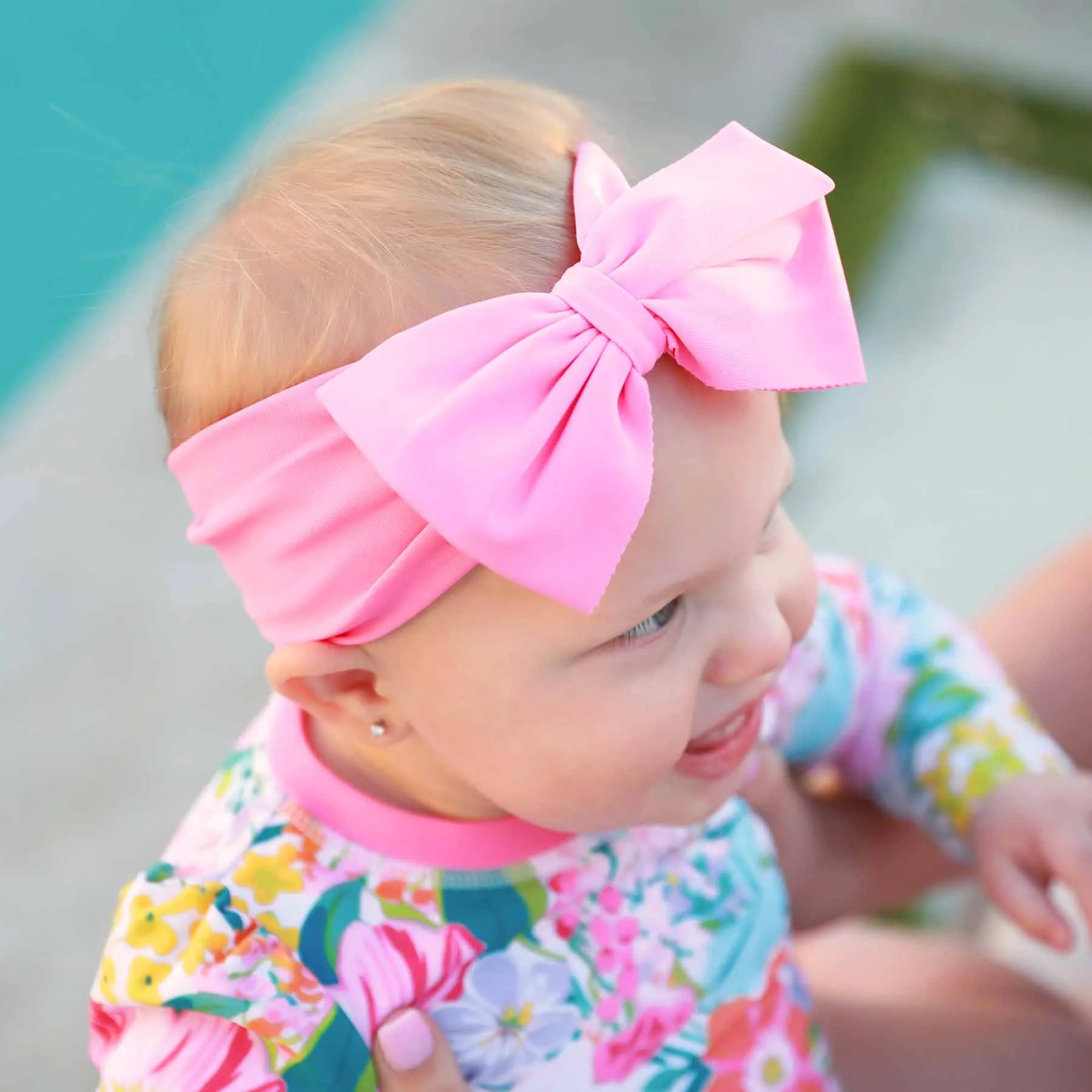 Swim Bow | Pink Blooms