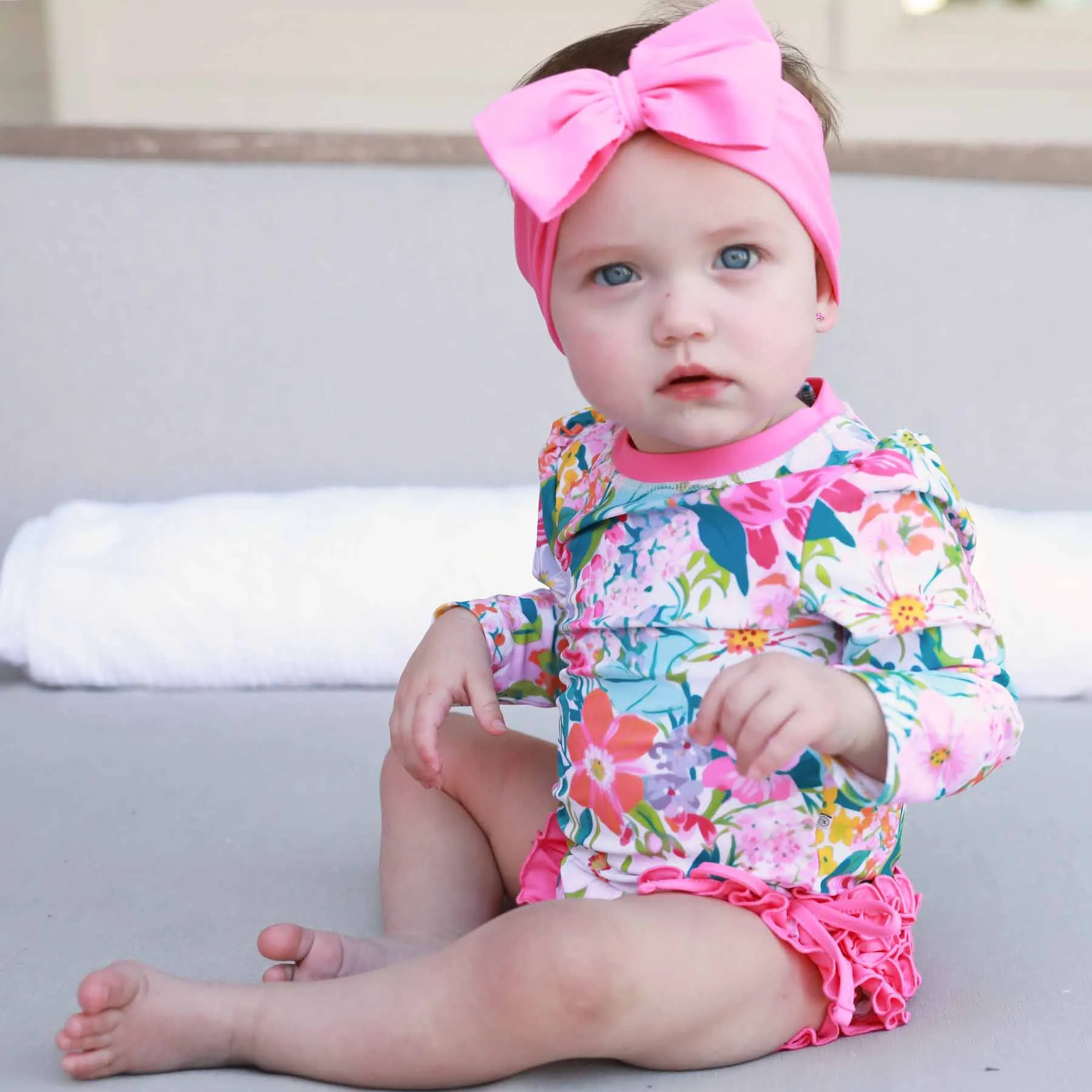 Swim Bow | Pink Blooms