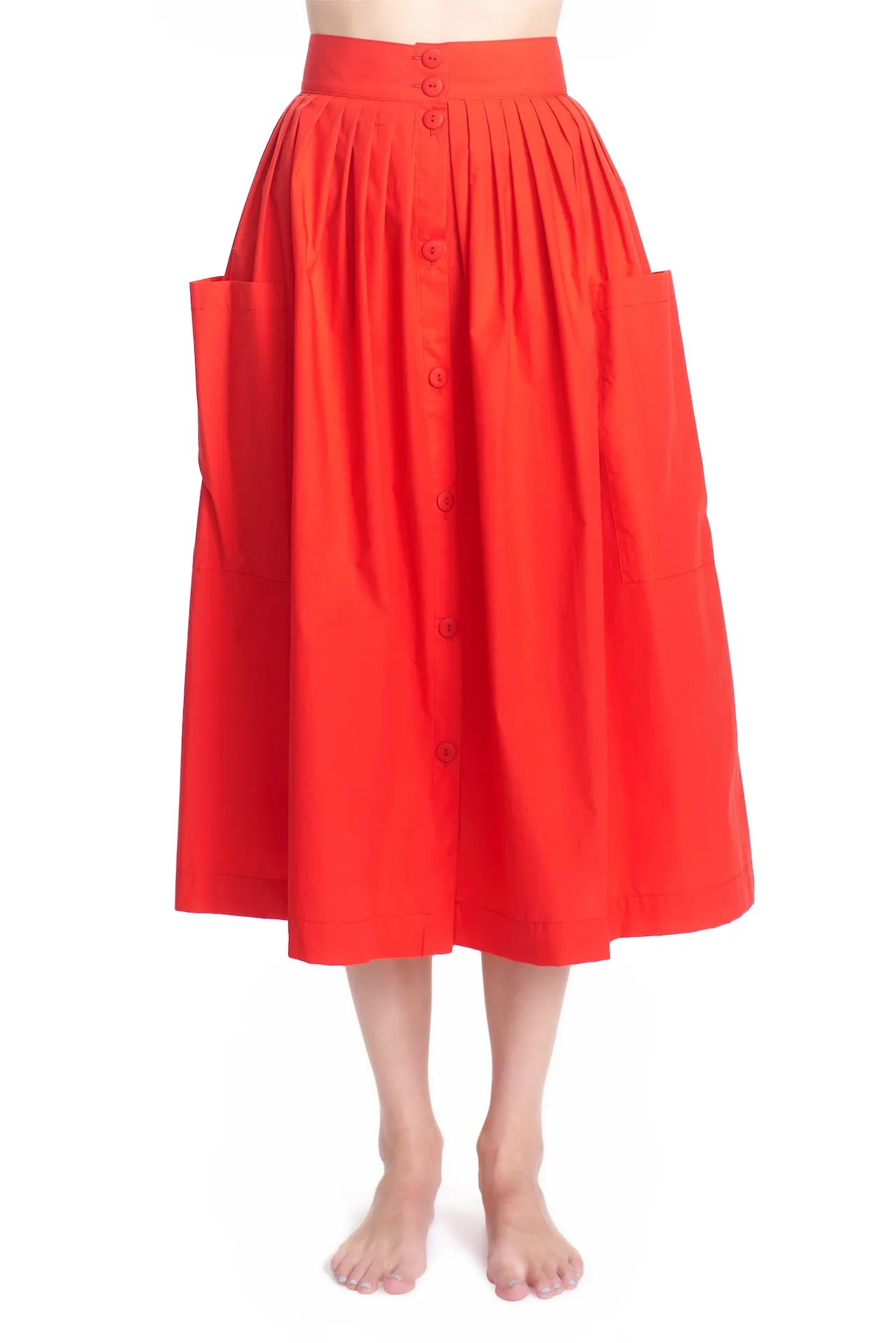 THE CECILIA SKIRT - Sustainable Poplin