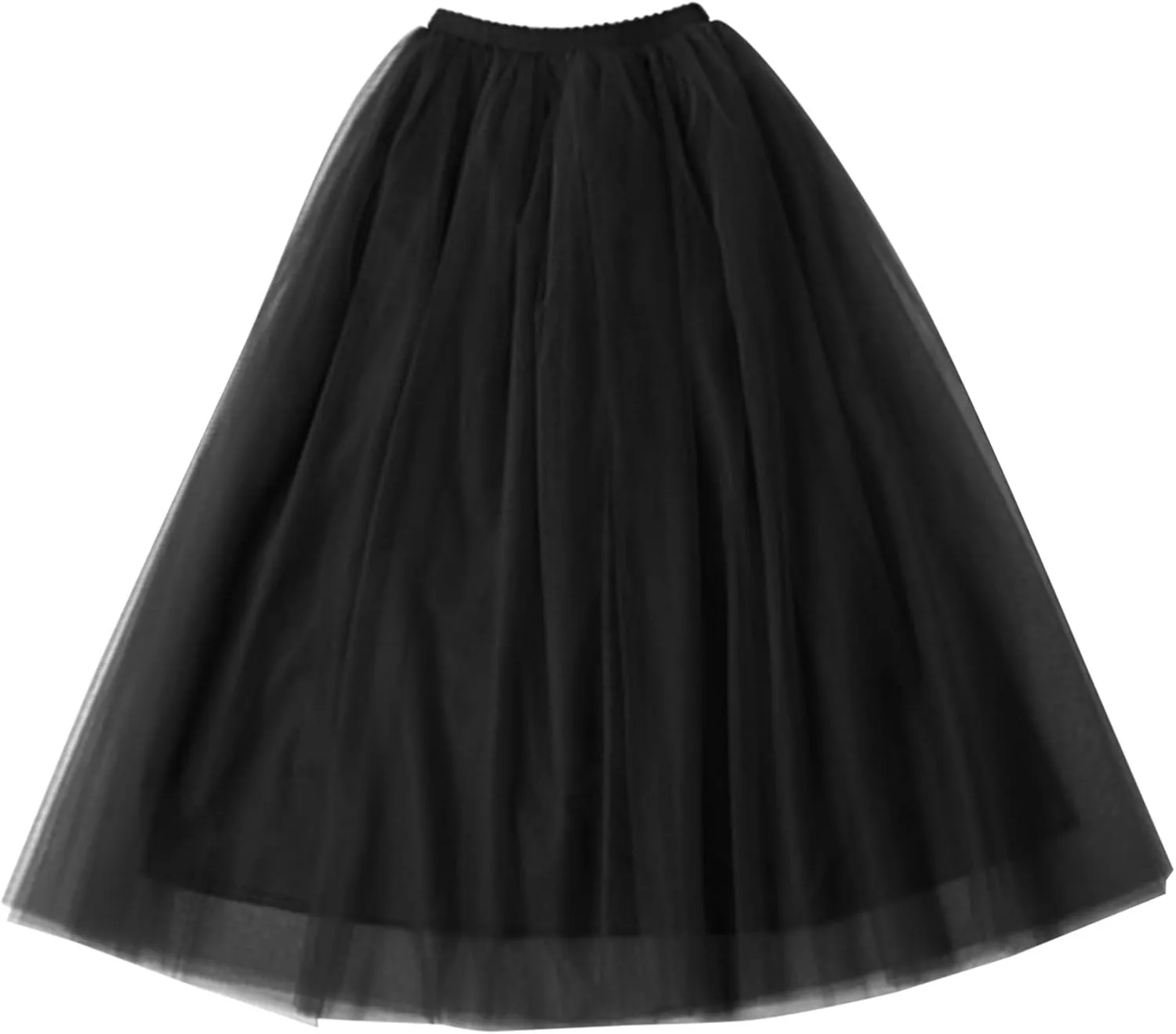 Tulle Tutu Skirt for Women Womens Long Tutu Skirts Pleated Princess Midi Skirts Adult Tutu Dancing Light Skirt