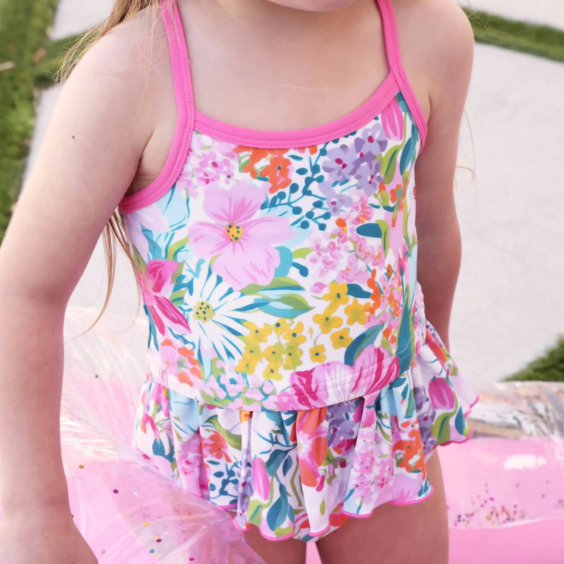 Two-Piece Strappy Tankini | Seaside Blooms