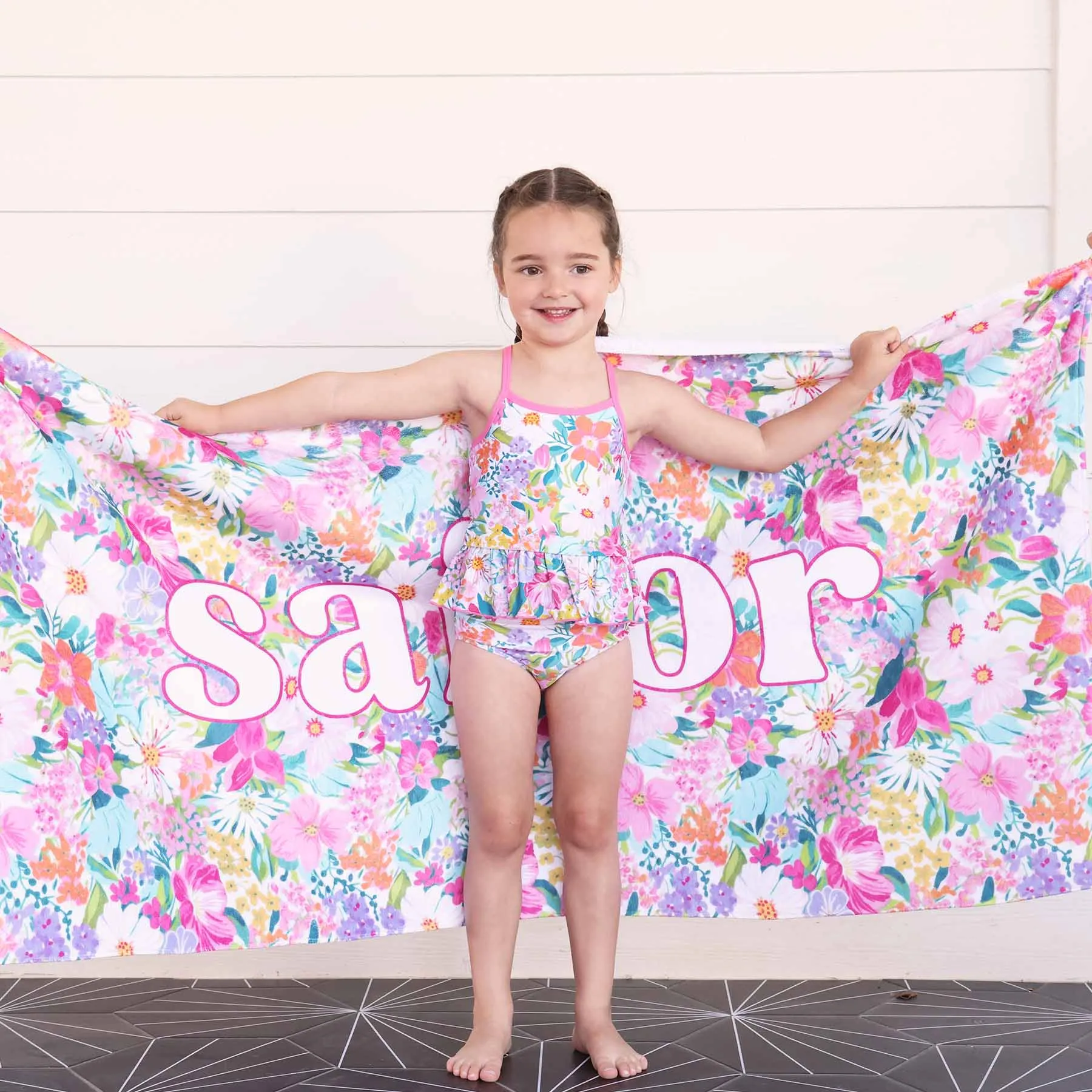 Two-Piece Strappy Tankini | Seaside Blooms