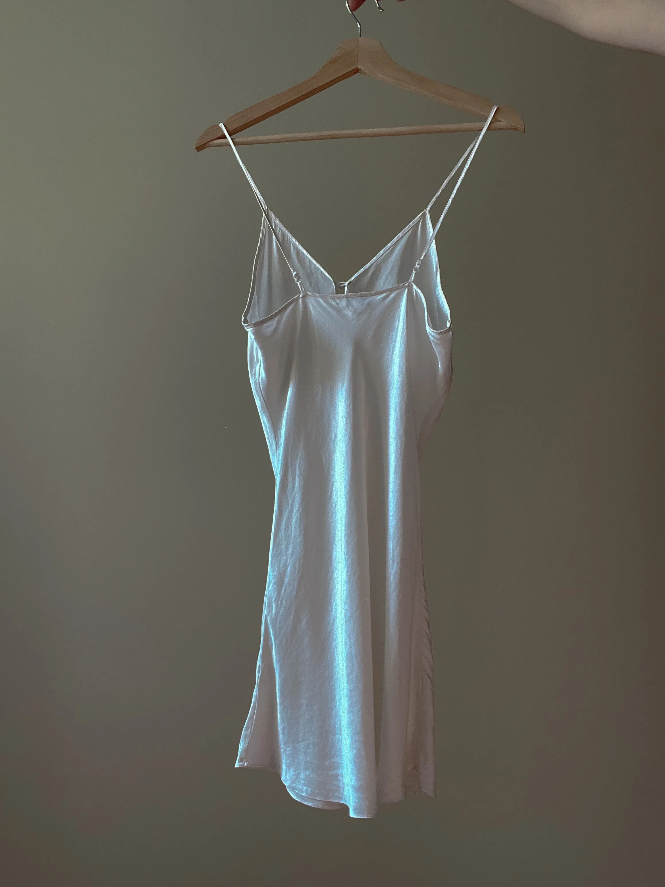 Vintage Cream Silk Slip Dress