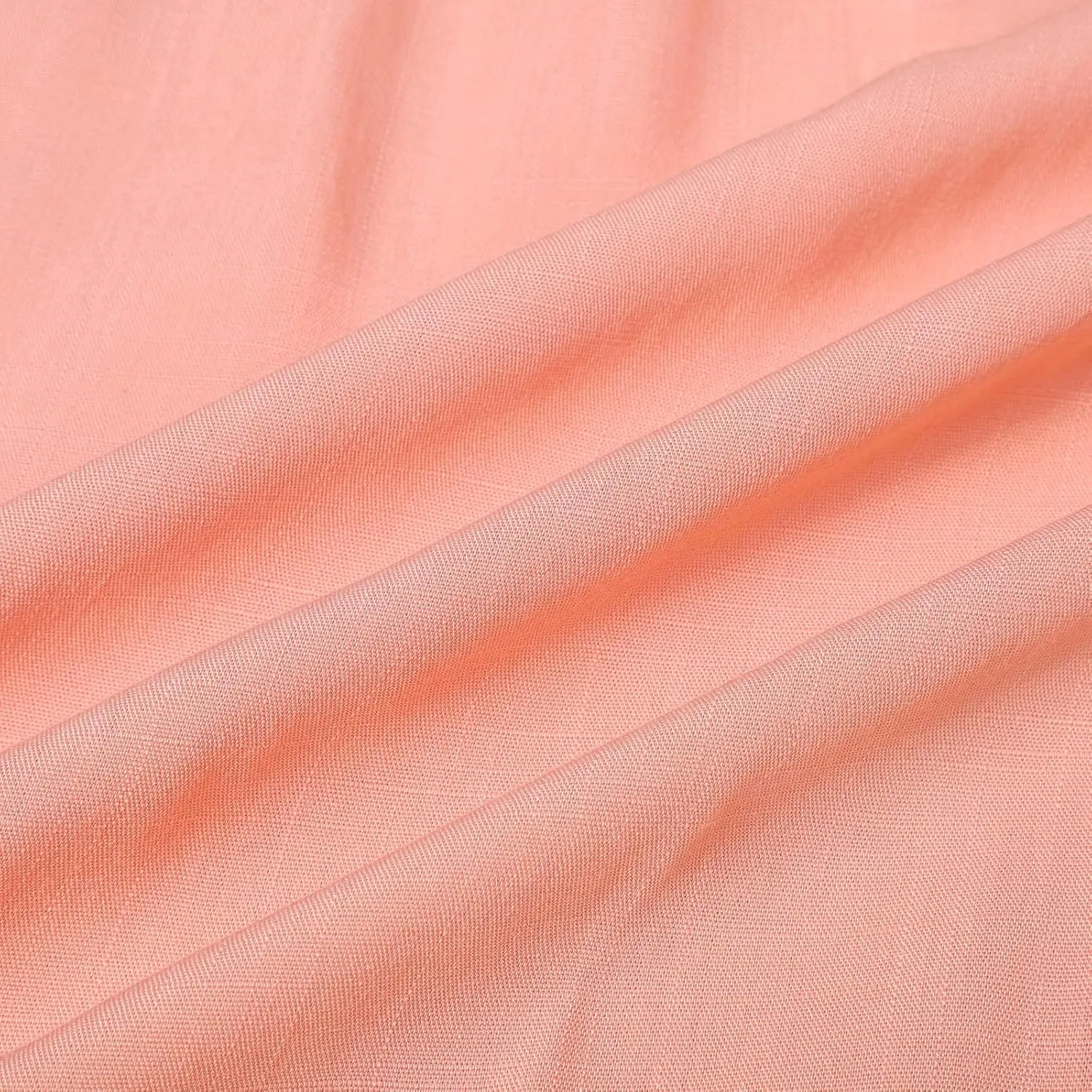 Women Summer High Waist Long Skirt Casual Solid Color Cotton Linen Pleated Skirt Loose Swing Beach Skirt